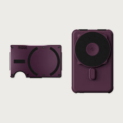 Ridge Wallet for MagSafe + Power Bank - Burgundy