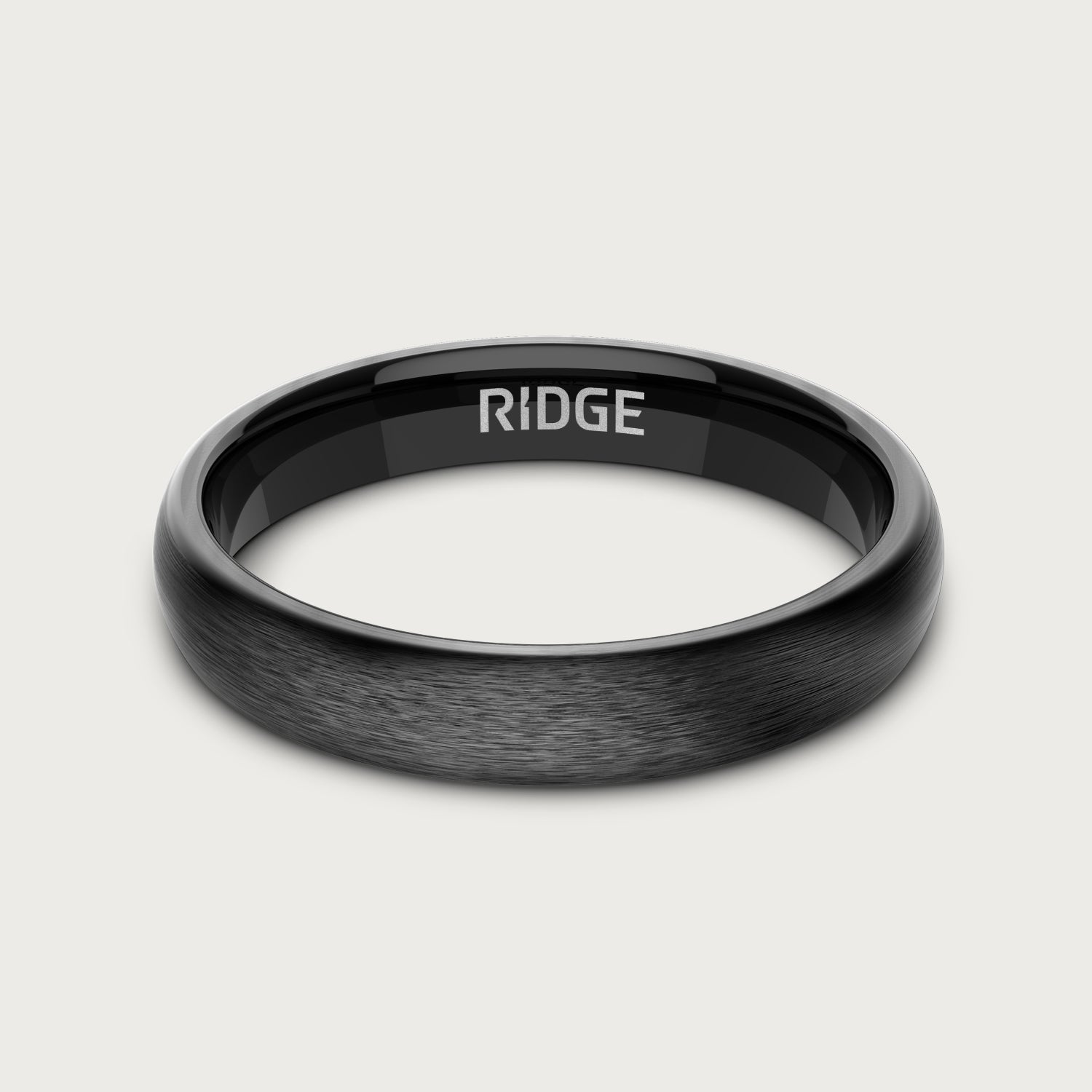 4mm Rounded Ring Set - Gunmetal