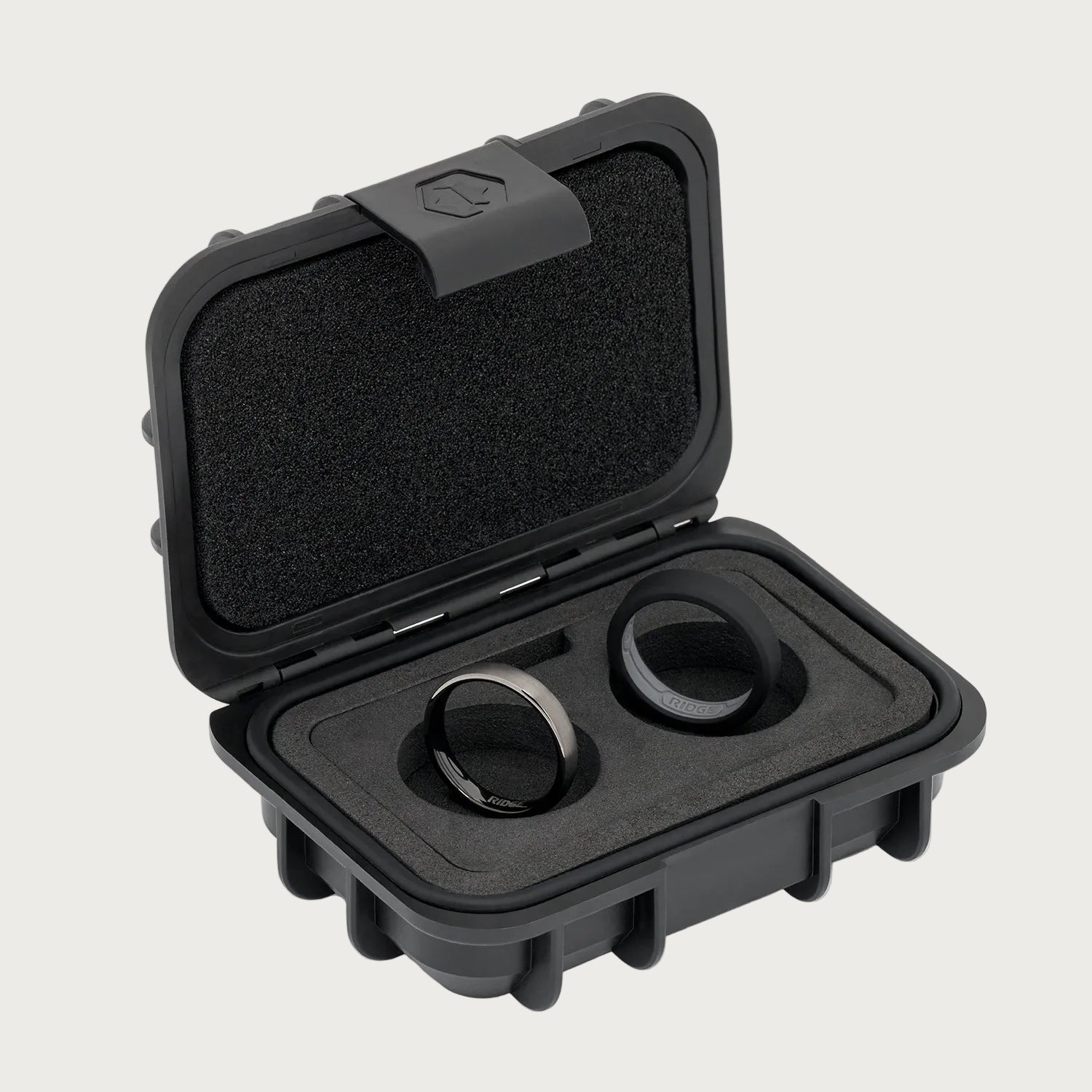 4mm Rounded Ring Set - Gunmetal