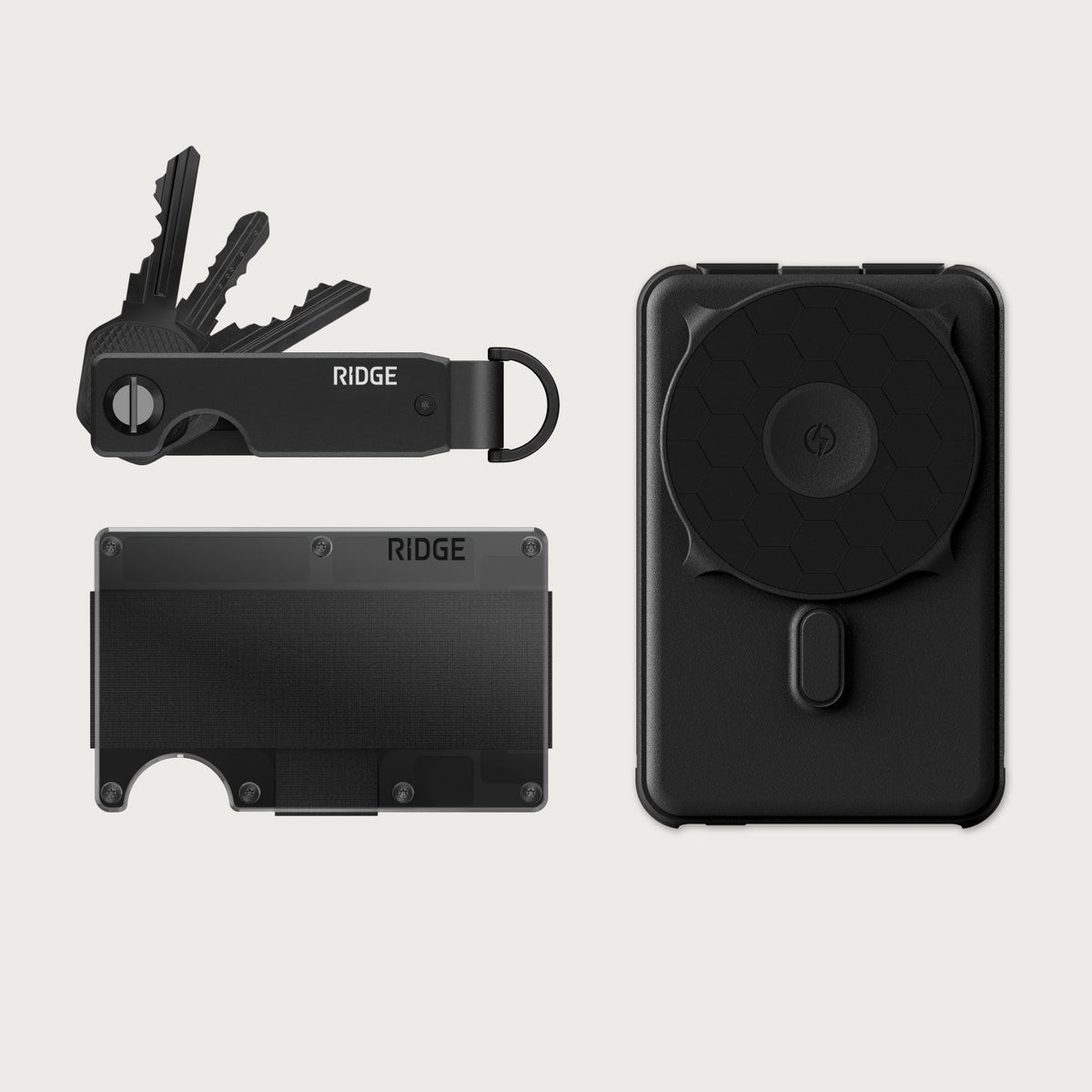 Ridge Wallet + Power Bank + KeyCase - Phantom