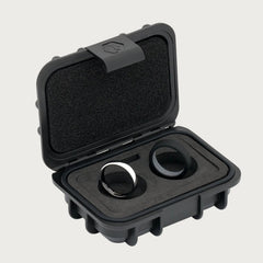 4mm Rounded Ring Set - Platinum