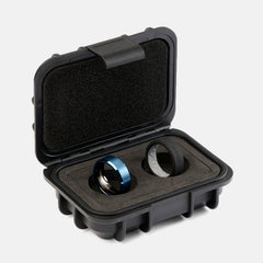 8mm Beveled Ring Set - Alpine Navy