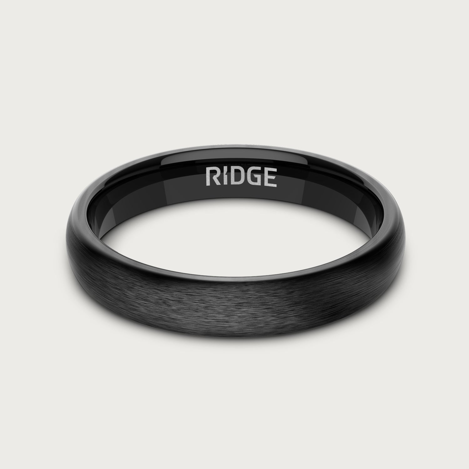 4mm Rounded Ring Set - Royal Black