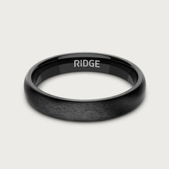 4mm Rounded Ring Set - Royal Black