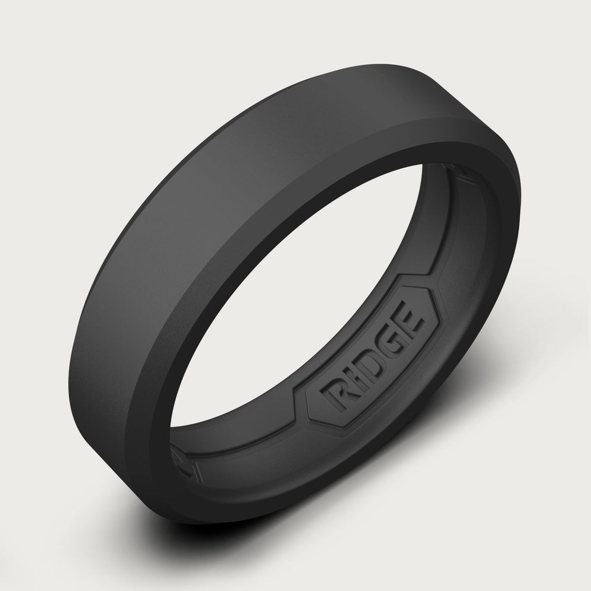 6mm Silicone Ring Set - Royal Black