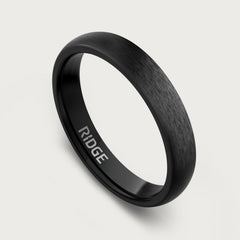 4mm Rounded Ring Set - Royal Black
