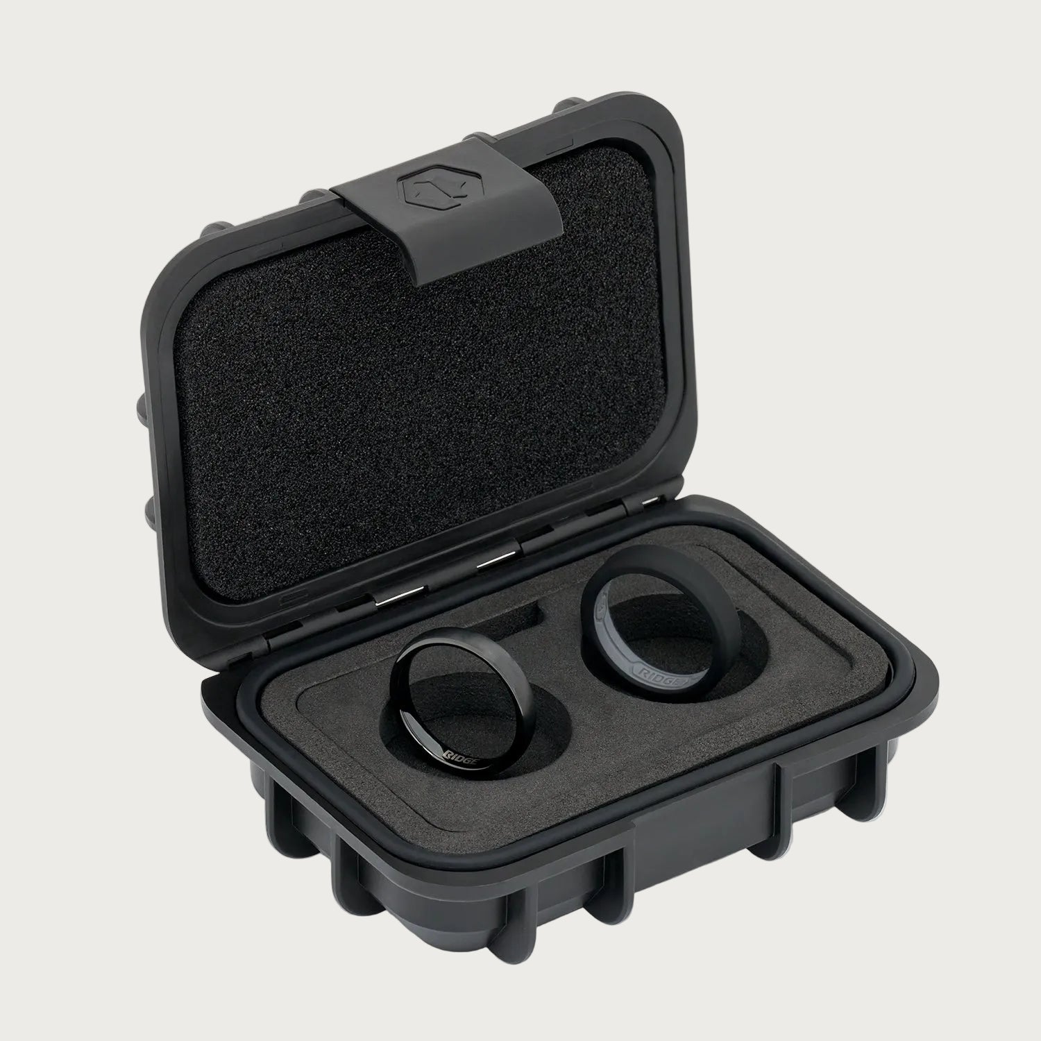 4mm Rounded Ring Set - Royal Black