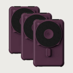 Ridge Power Bank - 10k mAh Bundle - Burgundy - 3-Pack