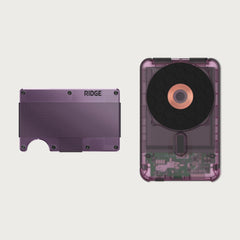 Ridge Wallet + Power Bank - Atomic Purple