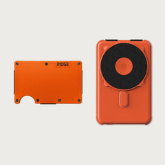 Ridge Wallet + Power Bank - Basecamp Orange