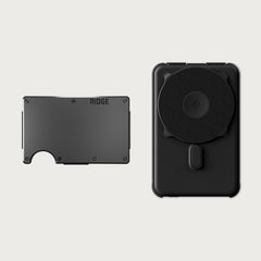 Ridge Wallet + Power Bank - Gunmetal + Matte Black