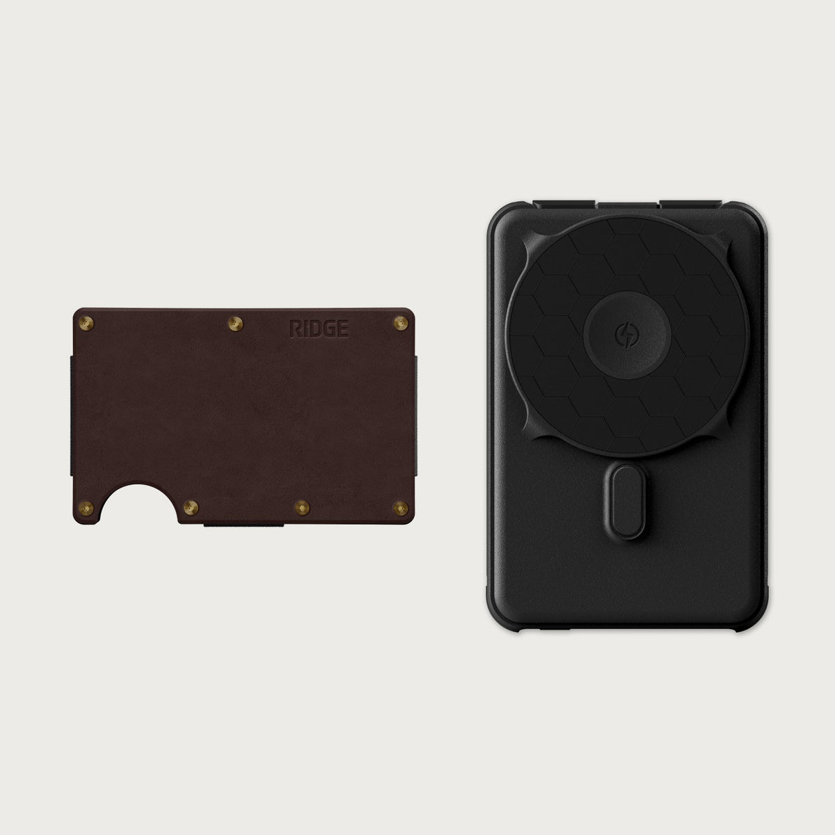 Ridge Wallet + Power Bank - Heritage + Matte Black