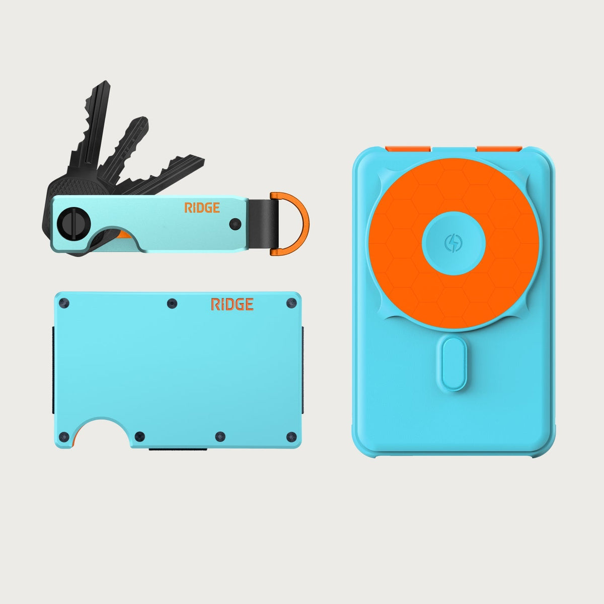 Ridge Wallet + Power Bank + KeyCase - GT
